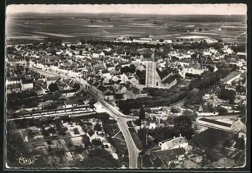 AK Neuville-aux-Bois, Vue generale aerienne