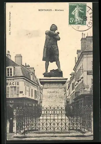 AK Montargis, Monument Mirabeau