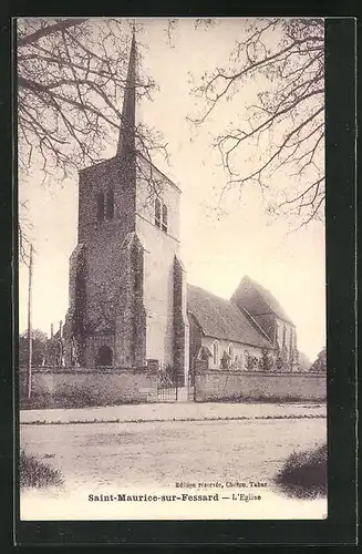 AK Saint-Maurice-sur-Fessard, Vue sur l`Eglise
