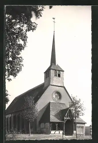 AK Vieilles Maisons, Blick zur Kirche