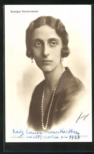 AK Kronprinzessin Louise von Schweden