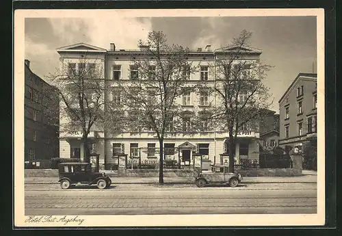 AK Augsburg, Hotel zur Post, Fuggerstrasse 7