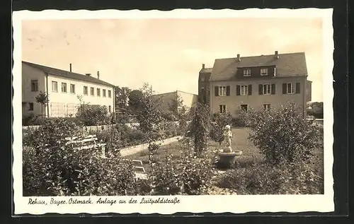 AK Rehau / Bay., Anlage an der Luitpoldstrasse