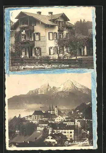 AK Berchtesgaden, Panorama & Hotel Josefsheim