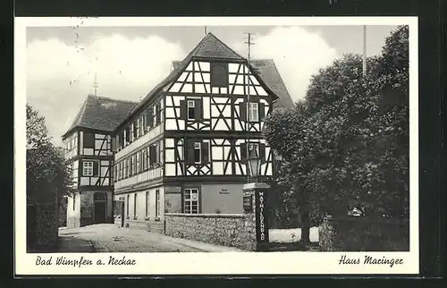 AK Bad Wimpfen am Neckar, Hotel Haus Maringer