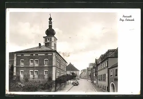 AK Pressath / Bay. Ostmark, Strassenpartie am Rathaus