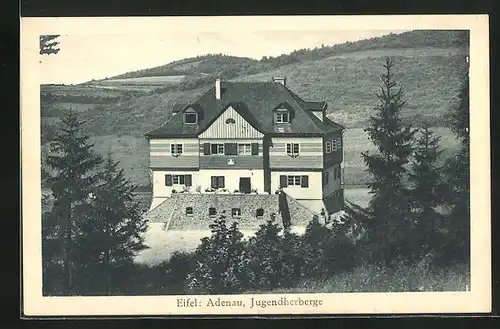 AK Adenau /Eifel, Blick zur Jugenherberge