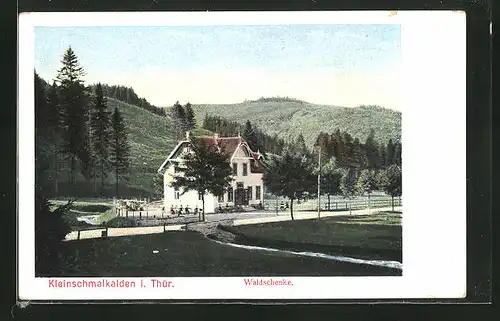 AK Kleinschmalkalden /Thür., Gasthaus Waldschenke