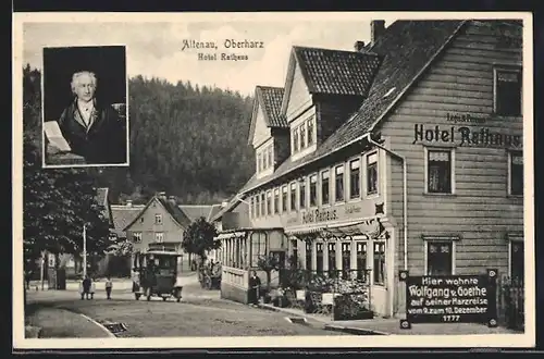 AK Altenau /Oberharz., Hotel Rathaus