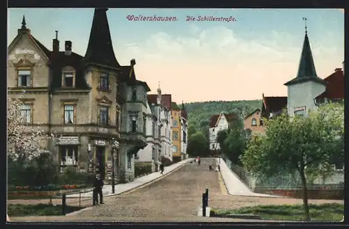 AK Waltershausen, Die Schillerstrasse