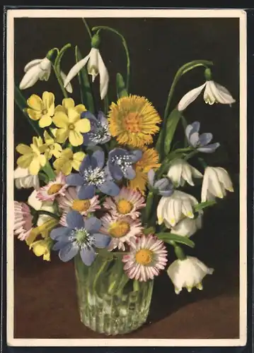 Foto-AK Emanuel Gyger: Frühlingsblumen