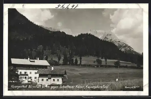 AK Scheffau am Wilden Kaiser, Alpengasthof Bärnstatt