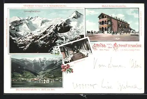 AK Zell am See, Schmittenhöhe mit Hotel