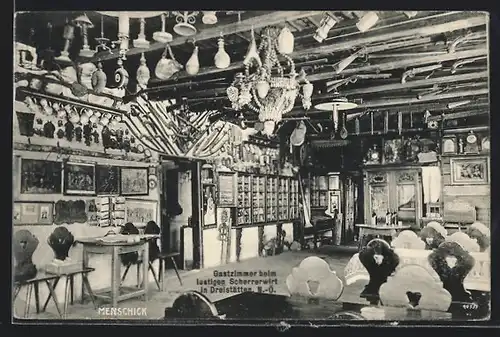 AK Dreistetten, Gastzimmer beim lustigen Schererwirt