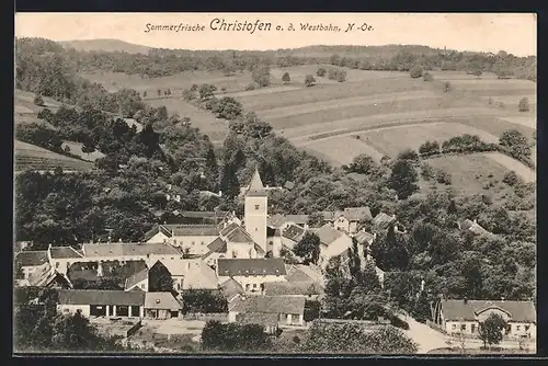 AK Christofen a. d. Westbahn, Totalansicht