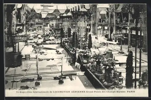 AK Paris, Exposition Internationale de Locomotion Aérienne Grand Palais des Champs Elysées