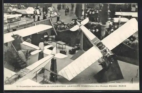 AK Paris, Exposition Internationale de Locomotion Aérienne Grand Palais des Champs Elysées
