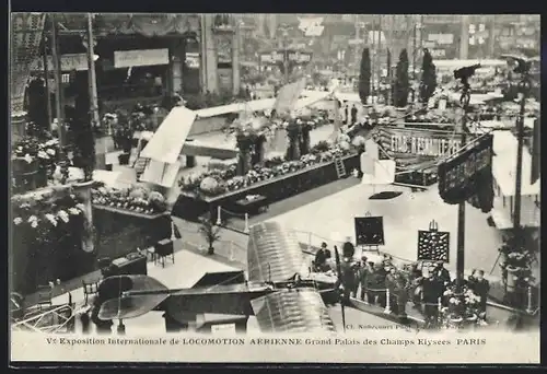 AK Paris, Exposition Internationale de Locomotion Aérienne Grand Palais des Champs Elysées