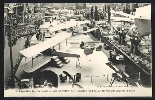 AK Paris, Exposition Internationale de Locomotion Aérienne Grand Palais des Champs Elysées