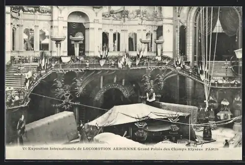 AK Paris, Exposition Internationale de Locomotion Aérienne Grand Palais des Champs Elysées