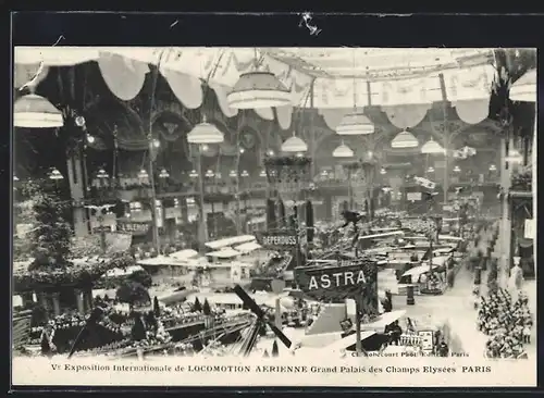 AK Paris, Exposition Internationale de Locomotion Aérienne Grand Palais des Champs Elysées