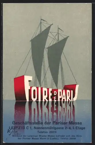 Künstler-AK A. Solon: Foire de Paris, Ausstellung