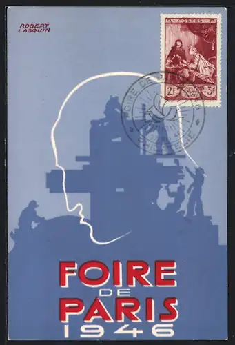 Künstler-AK Robert Lasquin: Foire de Paris 1946, Ausstellung