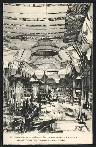 AK Paris, Exposition de Locomotion Aerienne, Grand Palais des Champs Elysées