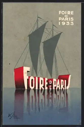 Künstler-AK A. Solon: Foire de Paris, Ausstellung