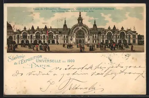AK Paris, Exposition Universelle 1900, Ausstellung, Palais de l`Education