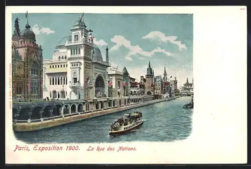 AK Paris, Exposition 1900, La Rue des Nations, Ausstellung