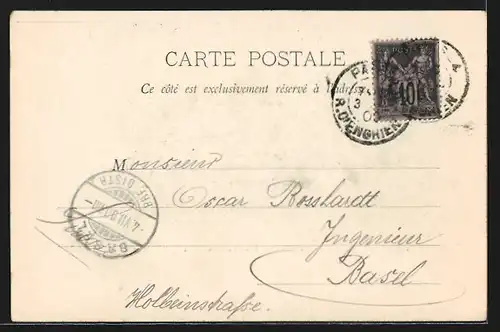 AK Paris, Exposition de 1900, La Seine au Pont des Invalides