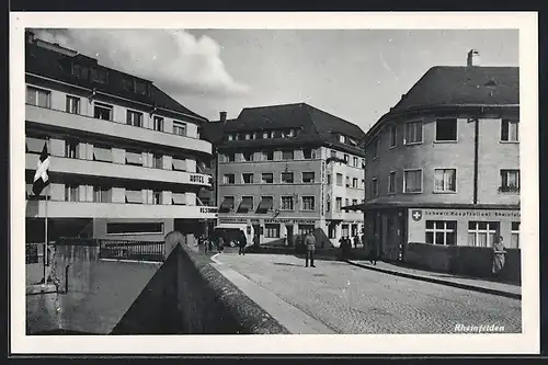 AK Rheinfelden, Partie am Hotel-Restaurant Storchen