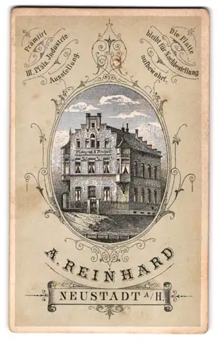 Fotografie A. Reinhard, Neustadt a. H., Ansicht Neustadt a. H., Frontansicht des Atelierhauses