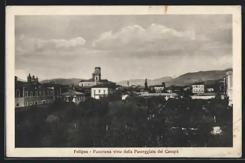 AK Foligno, Panorama visto dalla Passeggiata dei Canapè
