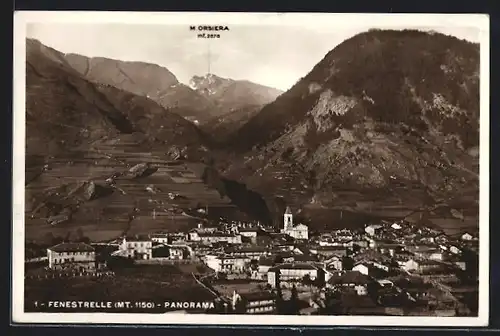 AK Fenestrelle, Panorama im Sonnenlicht
