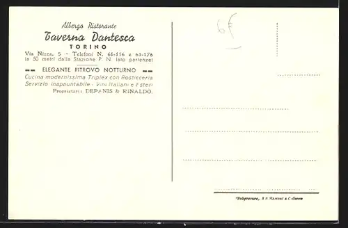 AK Torino, Taverna Dantesca, un Salone