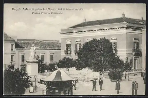 AK Reggio Calabria, Prima del disastro del 28 decembre 1908 Piazza Vittoria Emanuele