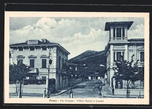 AK Prato, Via Firenze, Villini Gorini e Lemmi