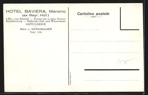 AK Merano, Hotel Baviera /Bayr. Hof
