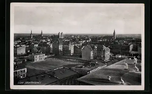 AK Lissa /Wartheland, Ortsansicht bei Tag