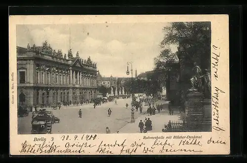 AK Berlin, Ruhmeshalle mit Blücher-Denkmal