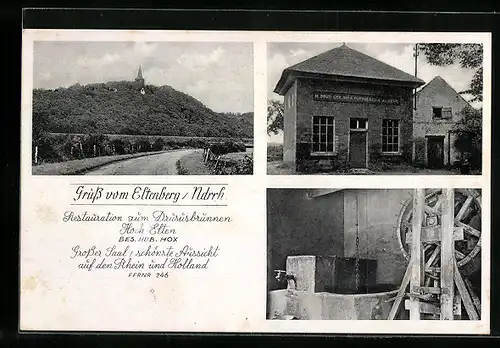 AK Eltenberg /Ndrrh., Restauration zum Drususbrunnen