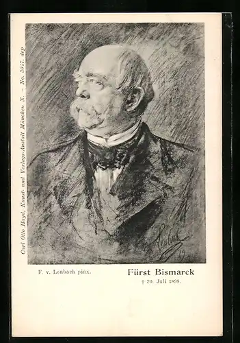 AK Fürst Bismarck, Portrait