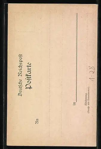 AK Unserm Bismarck, Lied von Rud. Gottschall