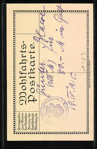 AK Generalfeldmarschall Paul von Hindenburg in Uniform mit Pickelhaube und Ordensspange