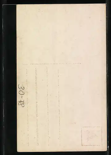 AK österreichischer Soldat in Uniform mit Gewehr beim Abschied von Geliebter