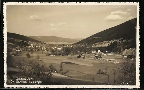 AK Schirk, Beskiden von Schirk gesehen