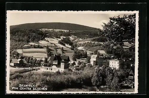 AK Schirk, Beskiden aus der Vogelschau, von Schirk gesehen