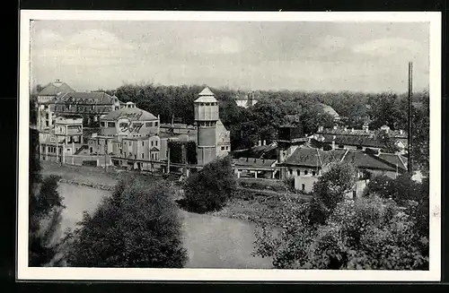 AK Piestany, Teilansicht aus der Vogelschau